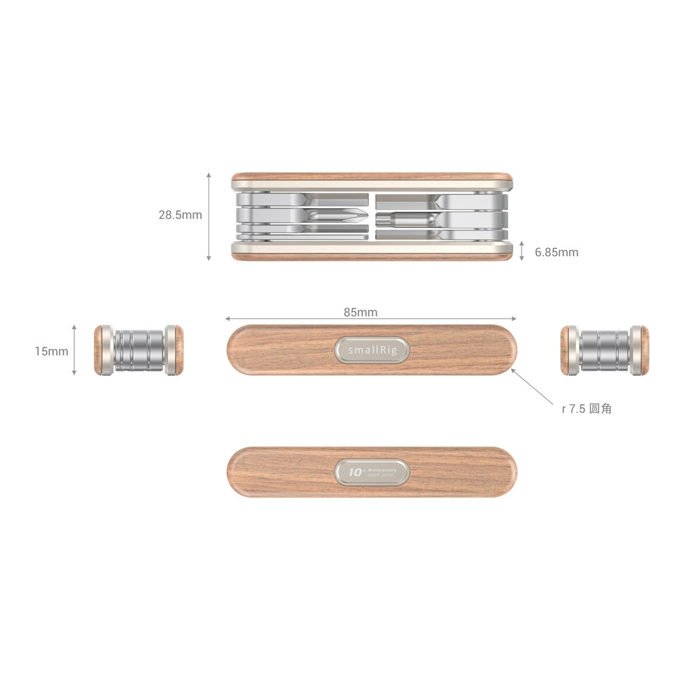 SmallRig 10-Year Anniversary Edition Folding Screwdriver Kit TC2400