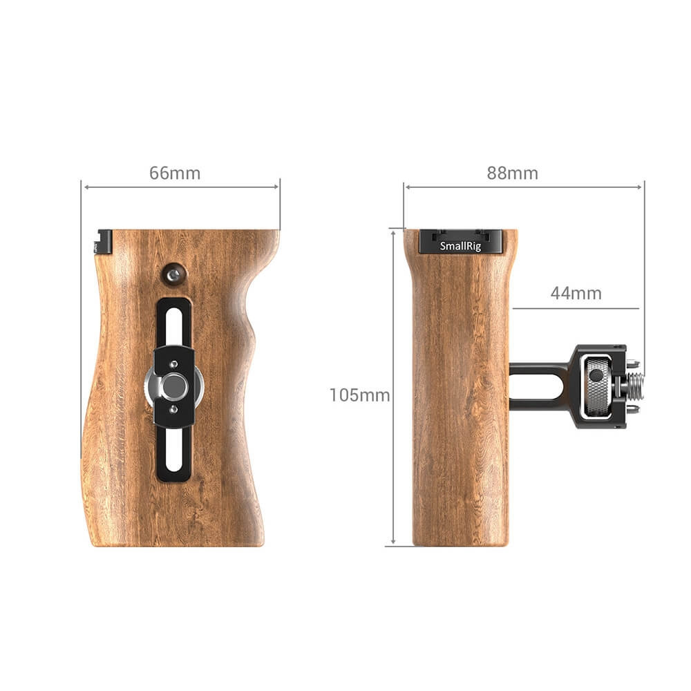 SmallRig Wood Side Handle with ARRI-Style Mount 2836