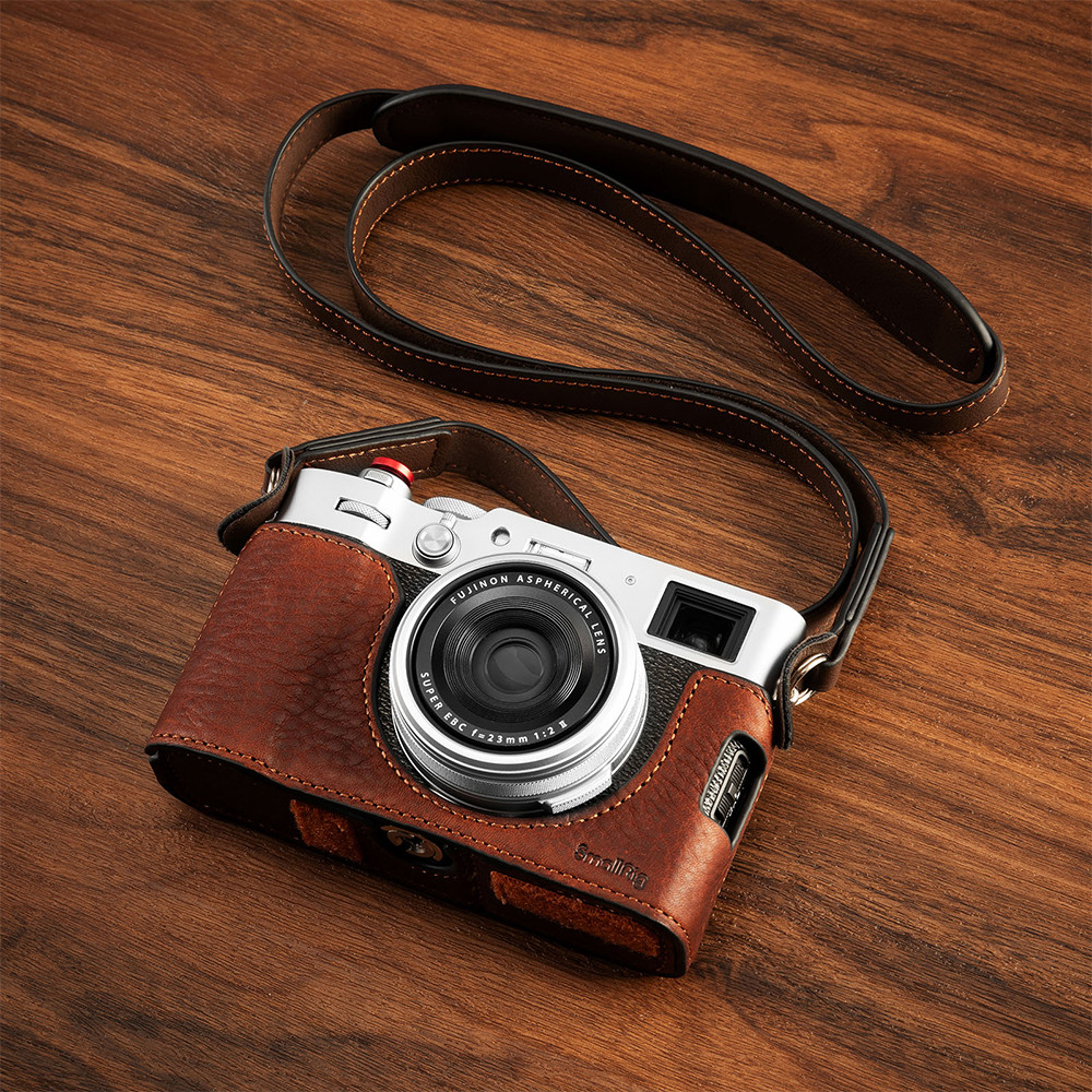 SmallRig Leather Half Case Kit for FUJIFILM X100VI (Brown) 4699