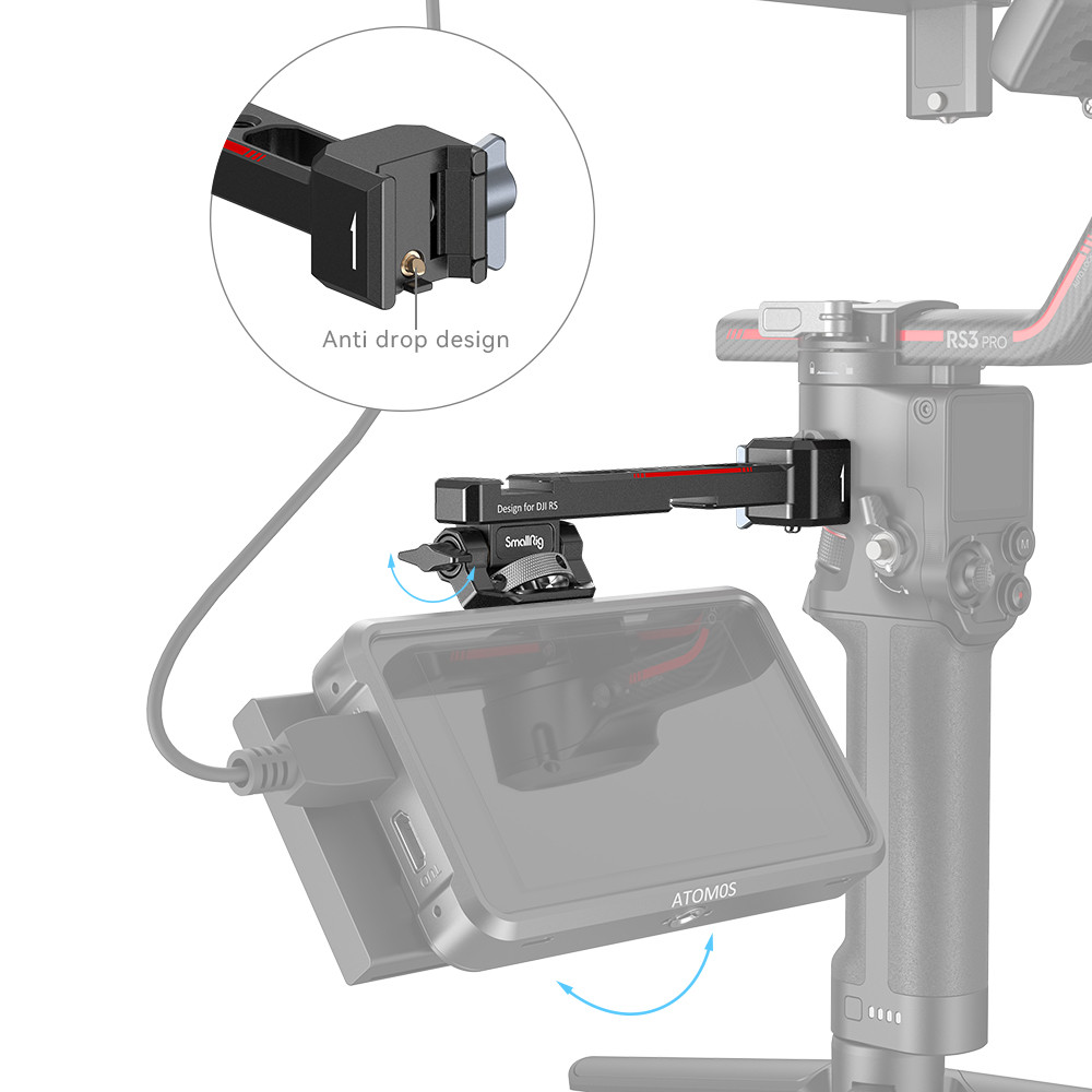 SmallRig Monitor Mounting Support for DJI RS 2 / RSC 2 / RS 3 / RS 3 Pro /RS