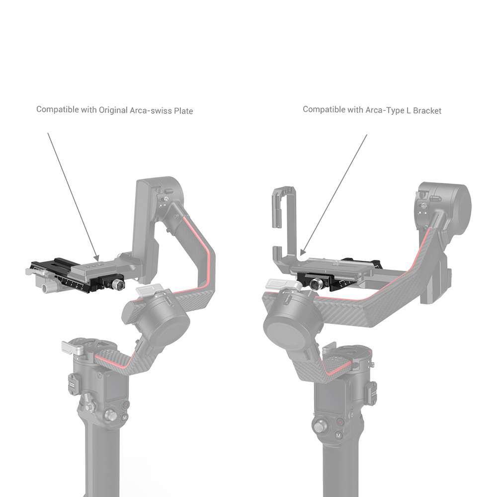 SmallRig Quick Release Plate with Arca-Swiss for DJI RS 2 / RSC 2 / Ronin-S / RS 3 / RS 3 Pro / RS 4 / RS 4 Pro 3061