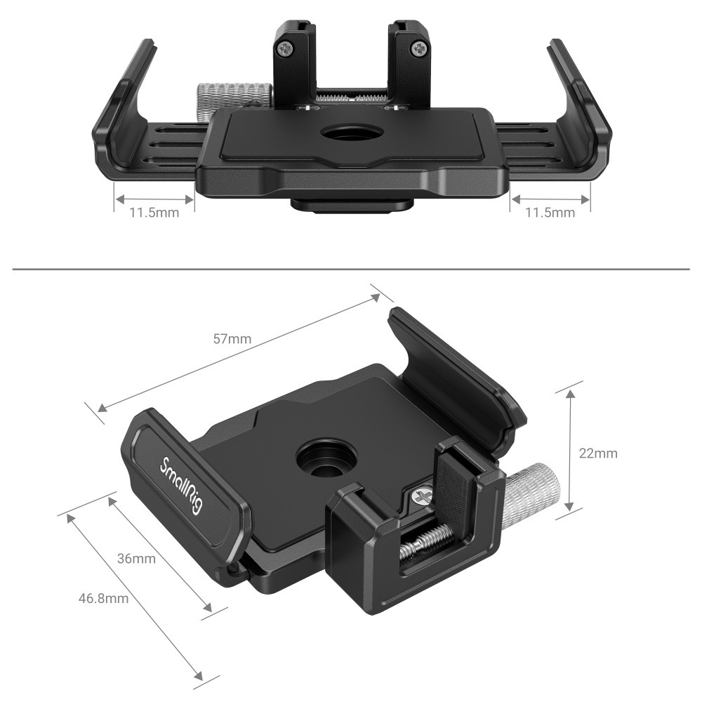 MAGICRIG SSD Mount Holder W/Cold Shoe for Samsung T5 /T7 SSD, for
