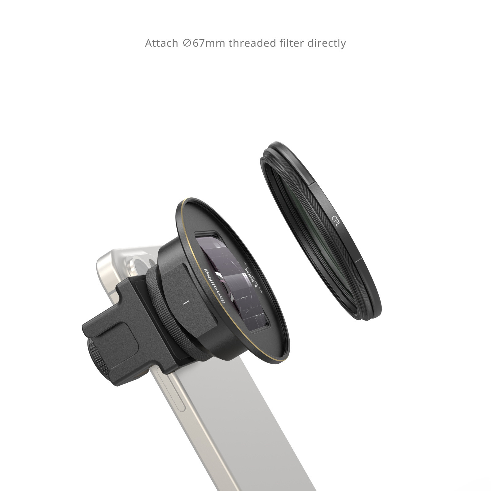 SmallRig 1.55x Anamorphic Lens for Mobile Phone (T-mount) 3578B