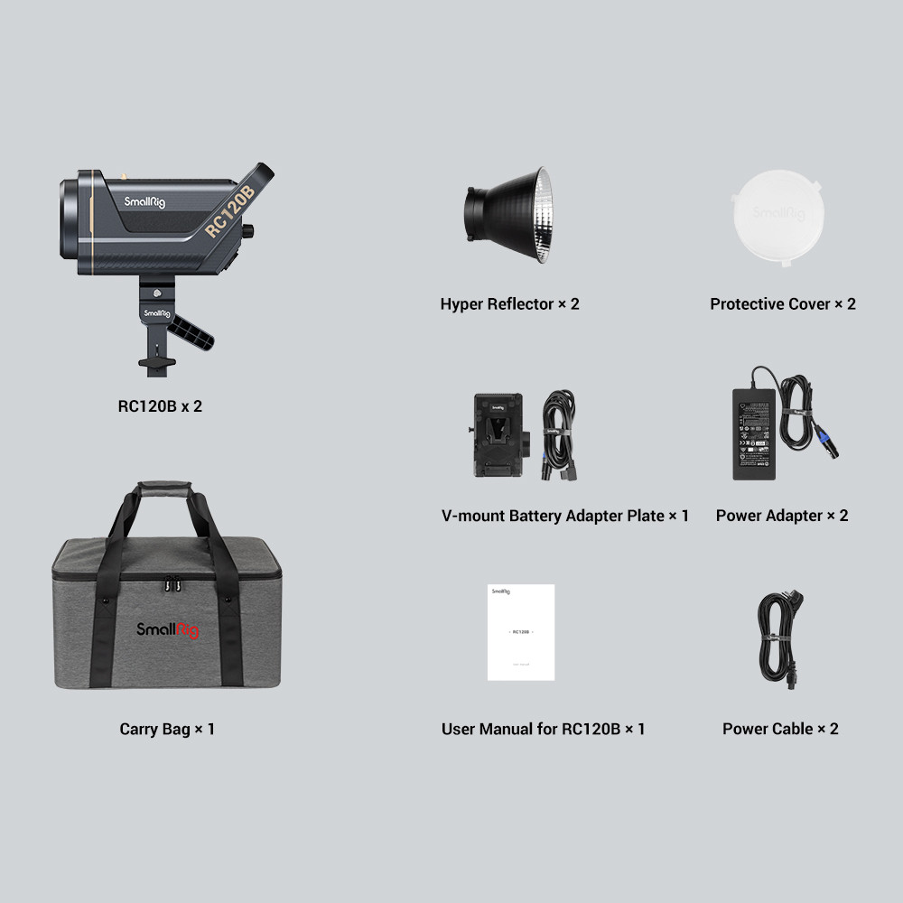 SmallRig RC 120B 2 COB Light Kit (US) 4018