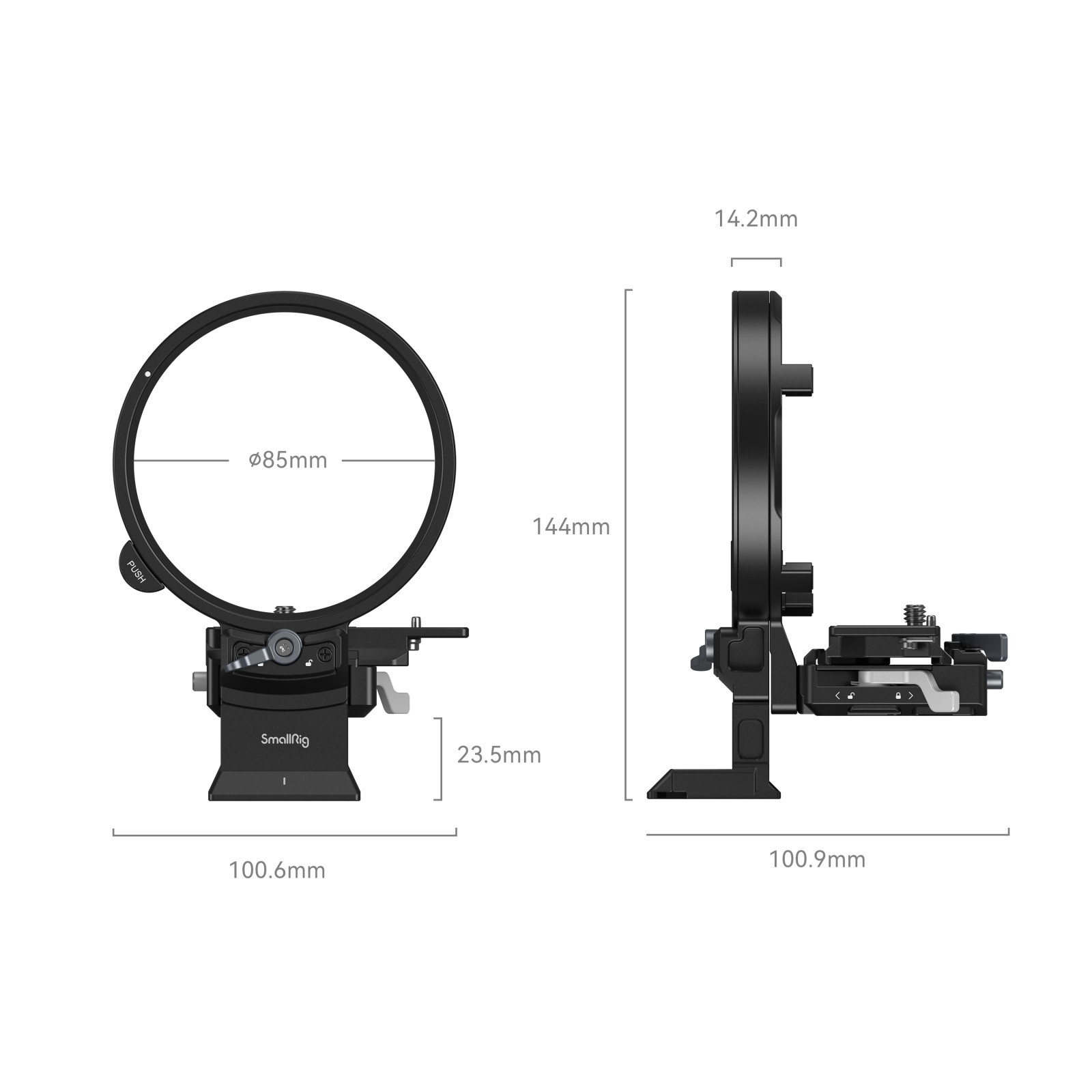 SmallRig Rotatable Horizontal-to-Vertical Mount Plate Kit for FUJIFILM Specific GFX Series Cameras 4305