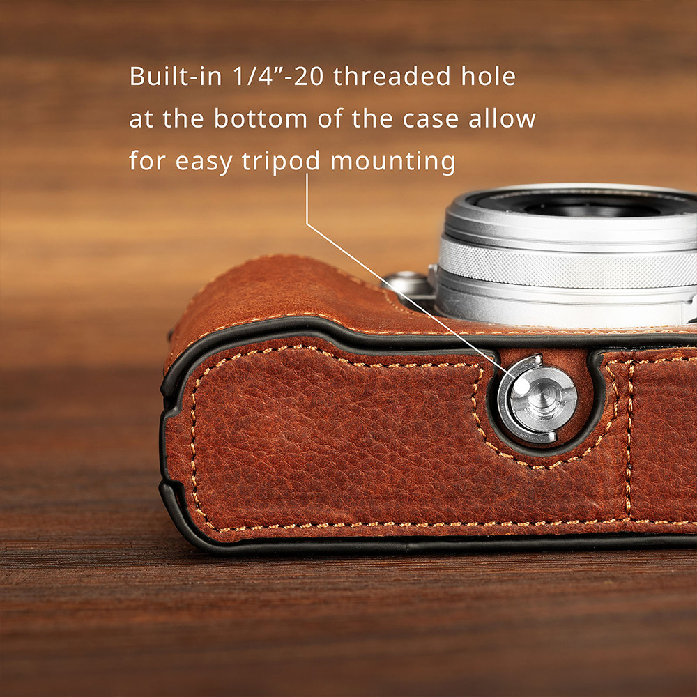 SmallRig Leather Half Case Kit for FUJIFILM X100VI (Brown) 4699
