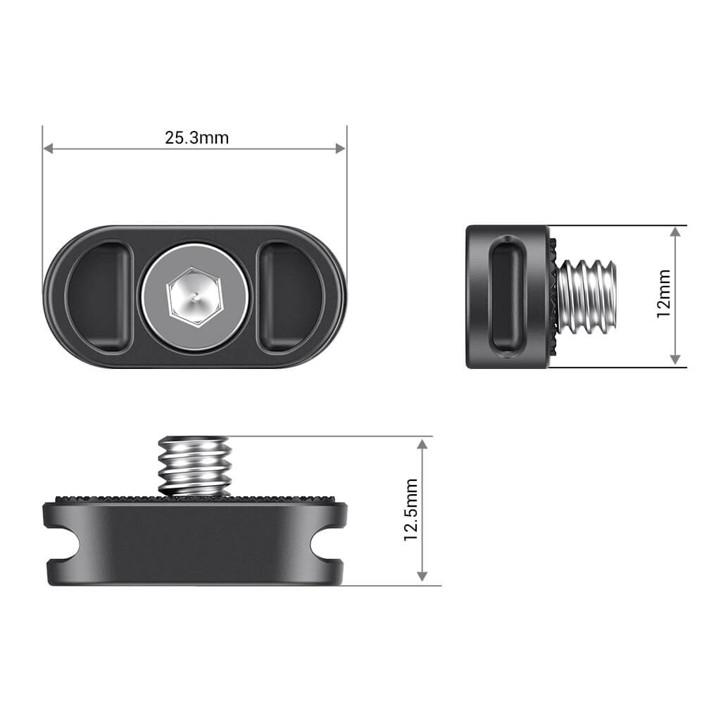 SmallRig Mini Plate for Gimbal Shoulder Strap (2 PCS) AAN2366