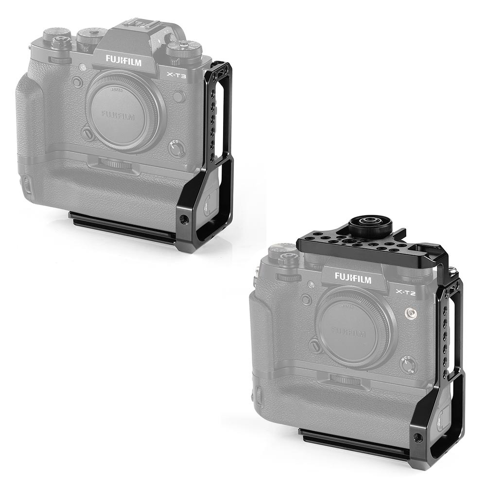 paar binnenvallen schild SmallRig L-Bracket Half Cage for Fujifilm X-T2/X-T3 Camera with Battery  Grip 2282